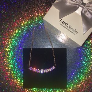 *NWOT* Rose Gold Plated Glam Necklace w/2” ext.